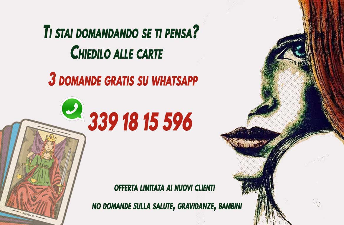 3 domande di cartomanzia gratis su whatsapp